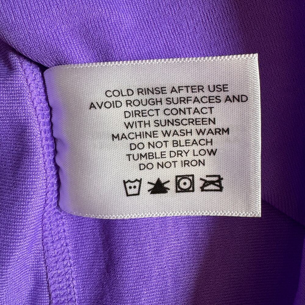 Coolibar Hightide Long Sleeve Swim Shirt Womens XXL Amethyst Crew UPF 50+ 03273 - Picture 13 of 13